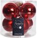 Decoris Kaemingk B.V. Kerstballen glas 8cm kerst rood