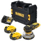 DeWalt DCW211P2-QW 18V XR BL Ponceuse orbitale 125mm | 2x 5.0Ah 18V XR batteries + charger - DCW211P2-QW