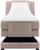 Vente-unique Boxspringbed stof beige 100 x 200 cm
