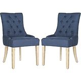Safavieh eettafelstoel 55 x 60 x 92.45 cm blauw
