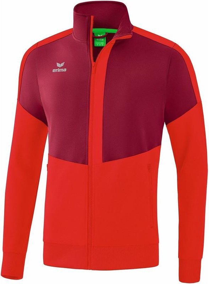 Erima Squad Trainingsjack Bordeaux-Rood Maat 3XL