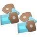 vhbw Lot de 10 sacs d'aspirateur en papier, compatibles avec les aspirateurs Volta U 360 S, 26,1 x 15,05 cm, bleu clair