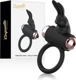 COQUETTE TOYS Cock Ring With Vibrator Black/ Gold