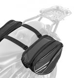 VEVOR Zadeltas pour moto, 30 l (15 l x 2), grande capacité, sacoche latérale avec housse de pluie imperméable et sangles, compatible avec la plupart des motos, bagages de moto de sport extérieur, sac de rangement, noir