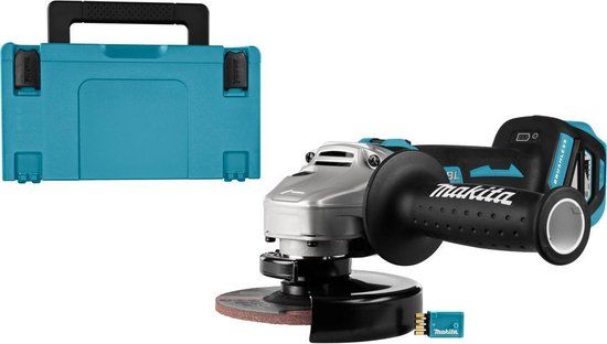 Makita DGA512ZJU 18 V Haakse slijper 125 mm (AWS)