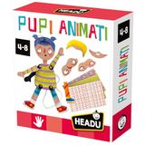 HEADU - Nieuwe animatiepoppen - creëren, aankleden en verkleden | Creatieve spellen 5 6 7 8 jaar, creatieve activiteiten voor kinderen, handwerk, poppenspel, cadeau-idee voor verjaardag, Made in Italy