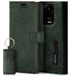 SURAZO Premium Hoes voor mobiele telefoon voor Redmi Note 13 5G, leren klapbaar, echt leer, beschermhoes, magneet, kaartenvak, RFID-bescherming, bloemenpatroon, flipcase, portemonneehoes, leren hoes