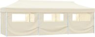 vidaXL Tente pliante - pop-up - avec 8 parois - 870x291x315 cm - crème
