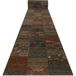 Kashqai Tapis de couloir Kashqai 4327/400 Oriental, Patchwork vert 67cm Green 67x200 cm