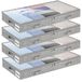 Merkloos Opbergbox onder bed - Set van 4 - 10 cm hoog - Opvouwbaar met transparant deksel - 100 x 50 x 10 cm