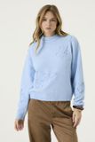 Garcia Dames Effen Trui Blauw Lange mouw