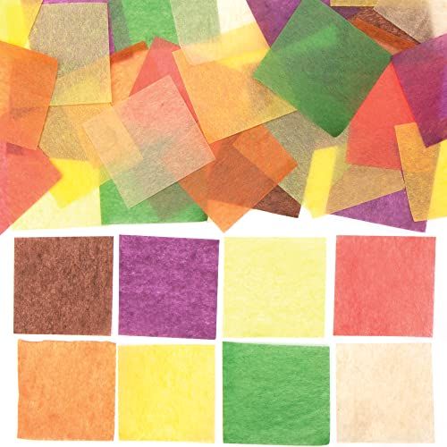 Baker Ross Herfst Mini Tissue vierkanten papier - Pak van 4000