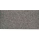 Tête de lit murale 12 pièces gris clair 60 x 30 cm tissu