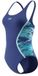 Speedo Hyperboom Splice Muscleb 1P Dames - Chloorbestendig Sportbadpak Dames - Kleurvast Badpak Dames - Zwempak Dames met Muscleback - Blauw/Blauw - 36