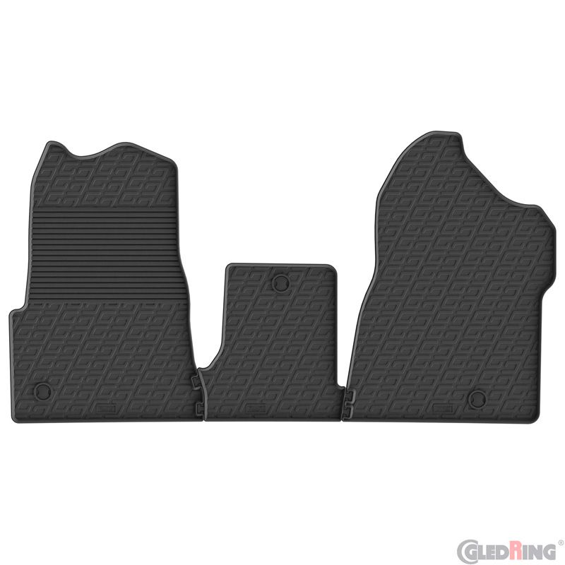 Gledring Rubbermatten passend voor Renault Master IV 2024- (stoel/bank) (G profiel 3-delig + montage)