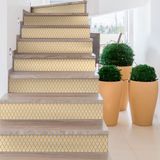 Ambiance Sticker Zelfklevende trap, tegels, trap, Uriel, zelfklevend, voor trap, cementtegels, 2 stroken van 15 cm x 105 cm