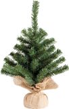 Everlands Imperial pine mini kerstboom - groen - H35 cm - in zak