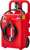 VEVOR Brandstoftrolley, 121 Liter, Brandstofkanister met 12v Dc Brandstofovervoerpomp, 3,96 M Afvoerslang en Sproeier, Brandstoftank voor Motorboten, Terreinwagens, Generatoren, Diesel en Kerosine
