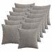 vidaXL - Kussensloop - 12 stuks - ALMELO - Lichtgrijs - 45 x 45 cm - corduroy