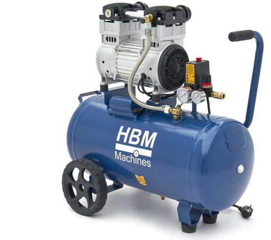 HBM 50 Liter Professionele Low Noise Compressor (86 dB)