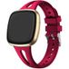 Strap-it Fitbit Bracelet silicone de luxe Versa 4 (rose-rouge)
