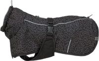 Trixie Manteau pour chien Limoux Réfléchissant Noir/Gris - Coupe-vent, 45 cm