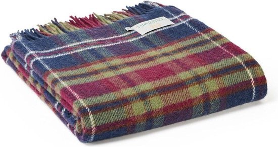 Plaid Tartan Morello - 150x183 - Nieuw Wol - Tweedmill UK