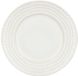 JJA Lot de 6 Assiette plate à bord trait Camille D.27 blanc