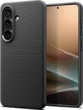 Spigen Liquid Air Coque arrière Flexible TPU Noir Mat Convient aux Samsung Galaxy S26 Plus