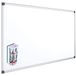 OFITURIA Whiteboard, magnetisch, gelakt, met robuust aluminium frame, gemakkelijk te verwijderen, afmetingen 90 x 60 cm + gum en 4 viltstiften