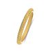 Lucardi Dames Stalen goldplated ring bewerkt - Ring - Staal - Goudkleurig - 21 / 66 mm