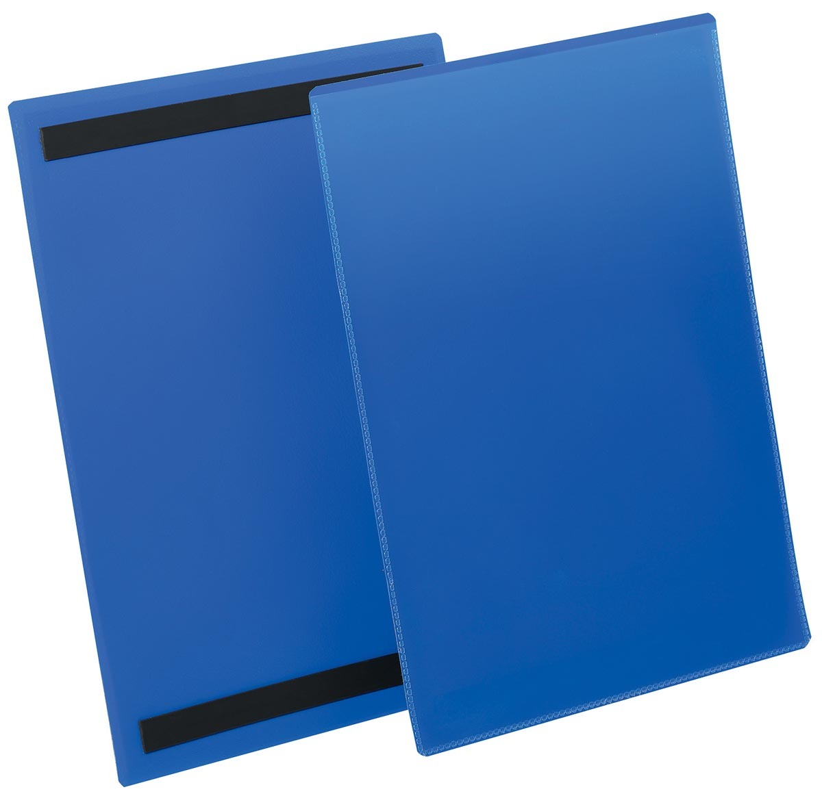 Durable magnetische labelhoes blauw pak van 50 stuks ft A4 verticaal