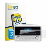BROTECT Screenprotector 3 Stuks voor TechniSat Digitradio 586 Verre de protection transparent