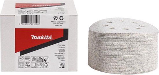Makita Voordeelverpakking Schuurschijf 125 mm white velcro