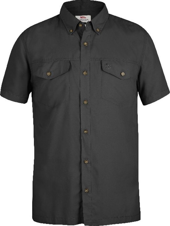 FjÃ¤llrÃ¤ven Fjallraven Abisko Vent Shirt SS - heren - blouse korte mouwen - maat S - grijs