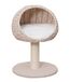 Dehner Favoriete krabpaal Boris, robuuste kattenboom, klimboom voor katten, ca. 43 x 62 x 43 cm, pluche/spaanplaat/sisal/rotan, beige/wit