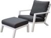 AVH-Collectie Malaga ensemble de salon en aluminium blanc 2 pièces