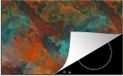 Merkloos KitchenYeah® Inductie beschermer 77x51 cm - Abstract - Verf - Patronen - Inductiebeschermer - Multicolor