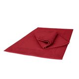 Ruggeri - Set van 2 badmatten 50 x 80 cm - 100% extra zacht katoen - collectie Let's Color! (Rood)