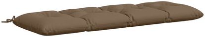vidaXL Bankkussen VIANEN 100% Polyester Taupe 150 x 50 x 12 cm