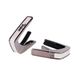 Taylor by THALIA kapodaster met zwarte chromen afwerking, wit parelmoer met zwart Taylor-logo