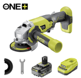 Ryobi R18AG-1C40GP | 18V | Li-ion | Haakse slijper | set | 1x 4,0Ah accu | in tas | 115mm