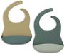 Jollein Slabbetjes Siliconen - 2 Stuks - Jade Shades