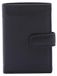 Laura Biagiotti Sac pour homme, Cuir véritable, Noir, Fermeture à bouton-pression