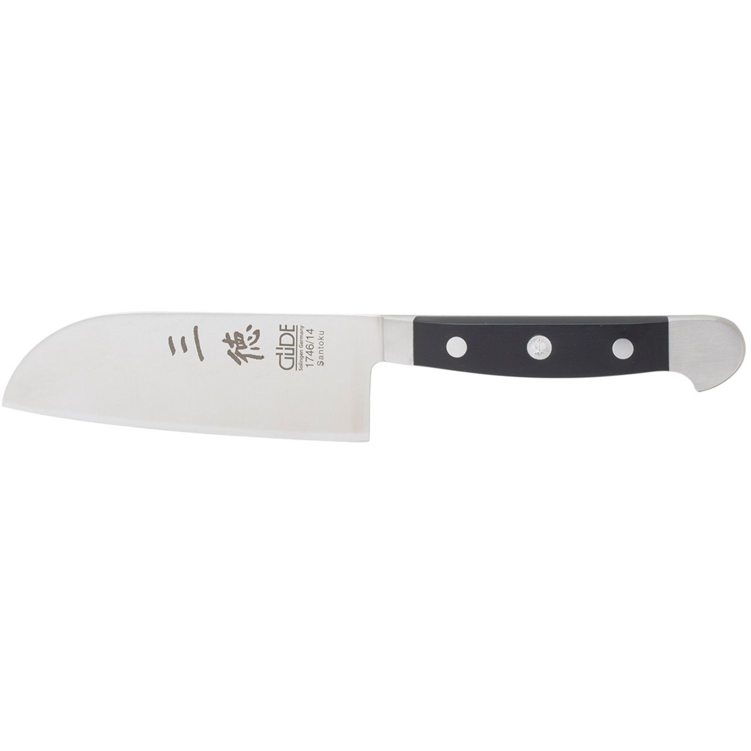 Güde Alpha Santoku mes 14 cm - zwart