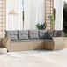 Maison Exclusive - Ensemble de meubles de jardin 5 pièces avec canapé et coussins, beige, en polyrotin