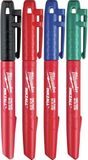 Milwaukee Inkzall 48223106 marker (zwart, blauw, groen en rood)