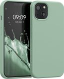 kwmobile telefoonhoesje geschikt voor Apple iPhone 13 - Hoesje met siliconen coating - Smartphone case in vintage groen