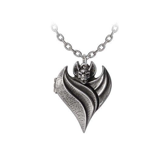 Alchemy Gothic Darken Heart Locket Halsketting Vrouwen