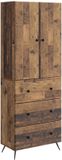 vidaXL Kast Set 2 stuks 66 x 34,5 x 90 cm Bewerkt hout Oud hout